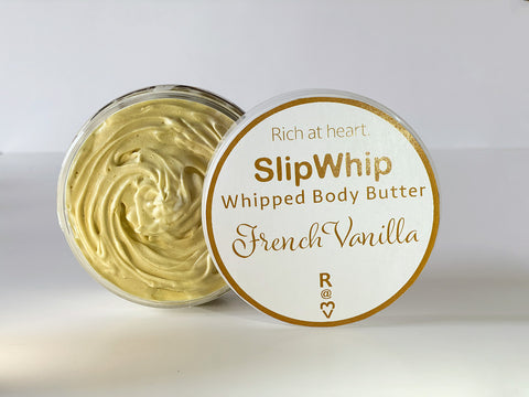 French Vanilla SlipWhip Whipped Body Butter, shea butter, cocoa butter, vegan, cruelty-free