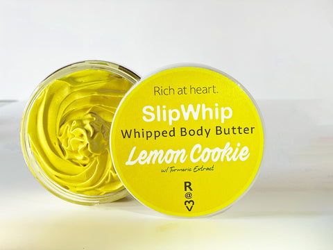 Lemon Cookie SlipWhip Whipped Body Butter, shea butter, cocoa butter, vegan, cruelty-free